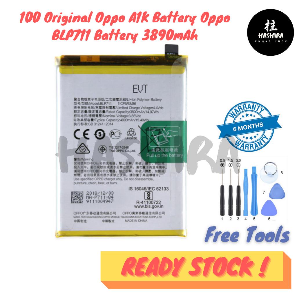 100 Original Oppo A1K Battery Oppo BLP711 Battery 3890mAh | Shopee Malaysia