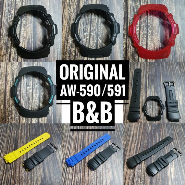 IN STOCK Original Casio G shock AW 590 AW 591 G 7700 Replacement Watch Band