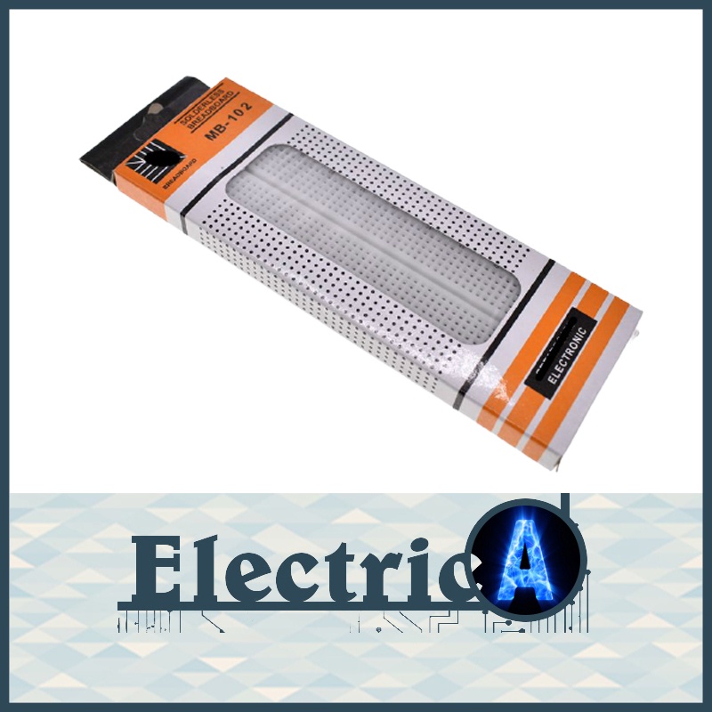 (High Quality) Breadboard 830 Solderless MB-102 Arduino Large holes MB102 165×55×10mm [ElectricA]