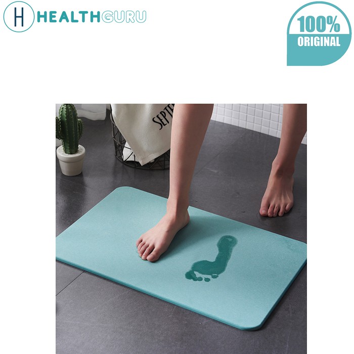 HealthGuru Absorbent Floor Mat Diatomaceous Earth Floor Mat Antibacterial Nonslip Bathroom Floor