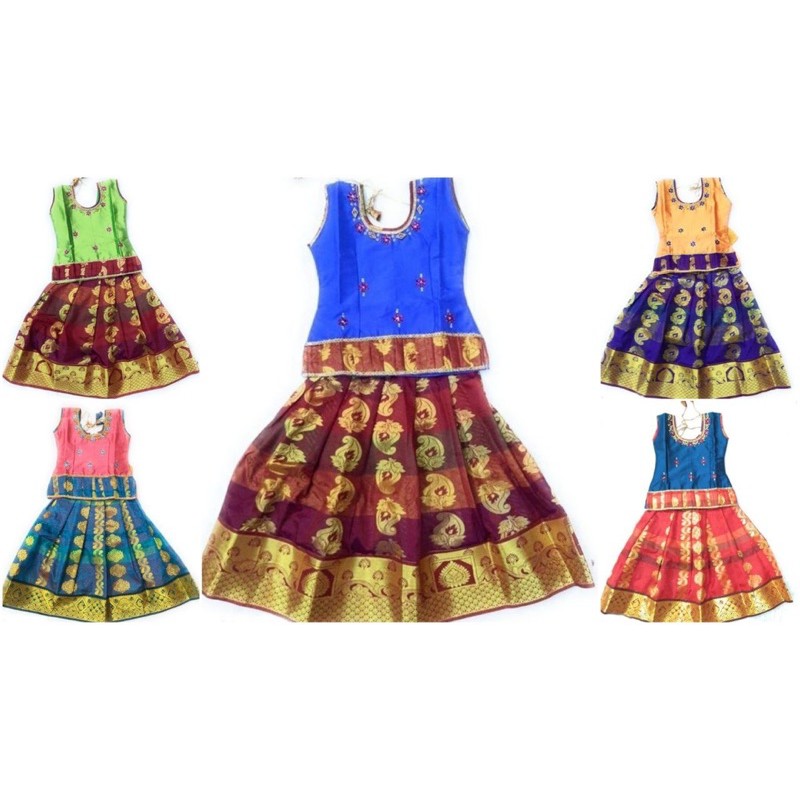 Baby girl best sale in pattu pavadai