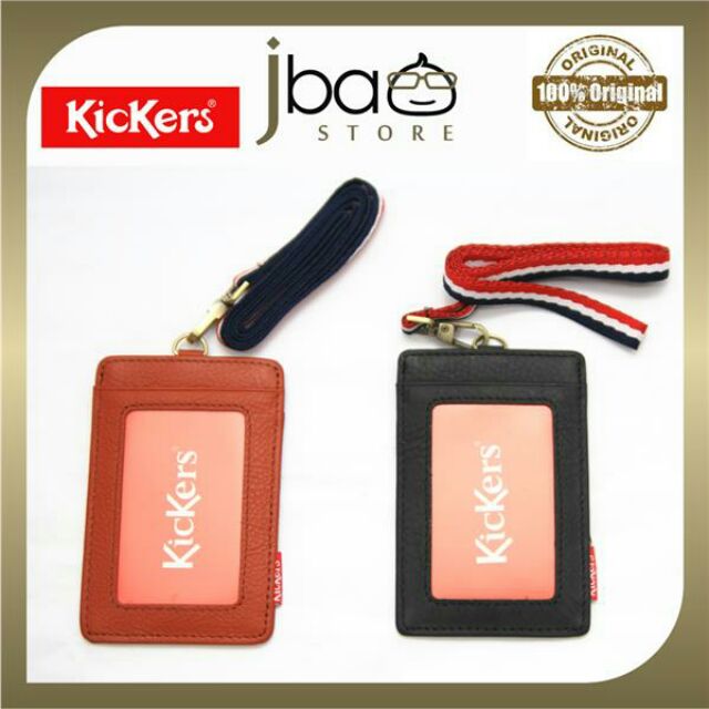 KicKers ORI Leather ID T&G Credit Card Door Access Name Card Holder KIC ...