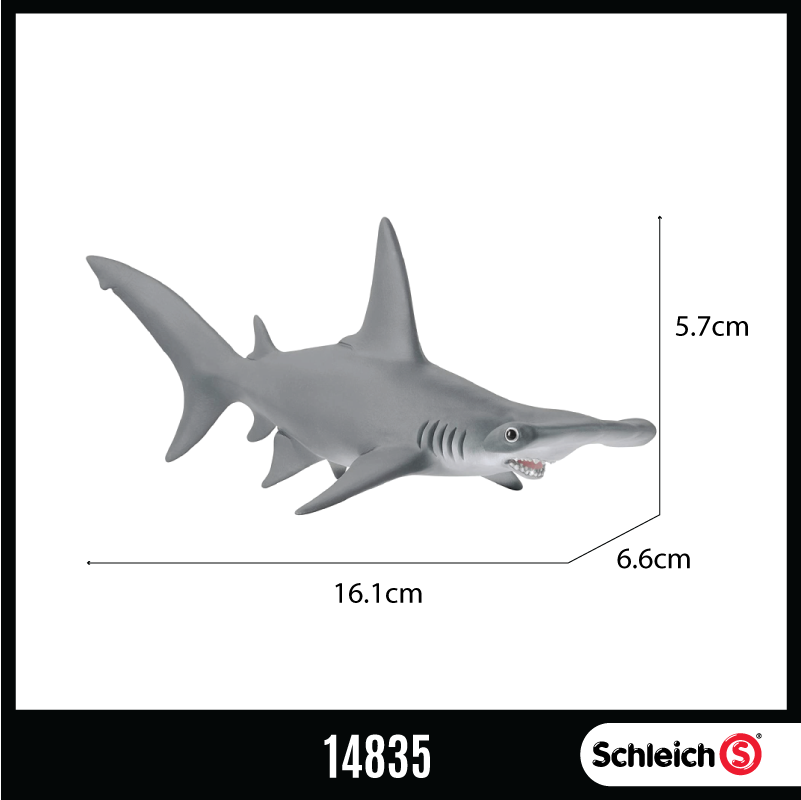 Schleich 14835 Wild Life Hammerhead Shark Animal Figurine For Kids Age 3 Shopee Malaysia