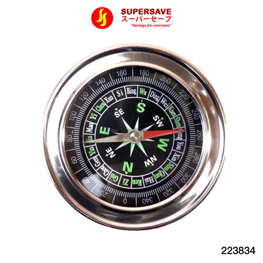 SUPERSAVE Stainless Steel Cover Mini Compass Round | Shopee Malaysia