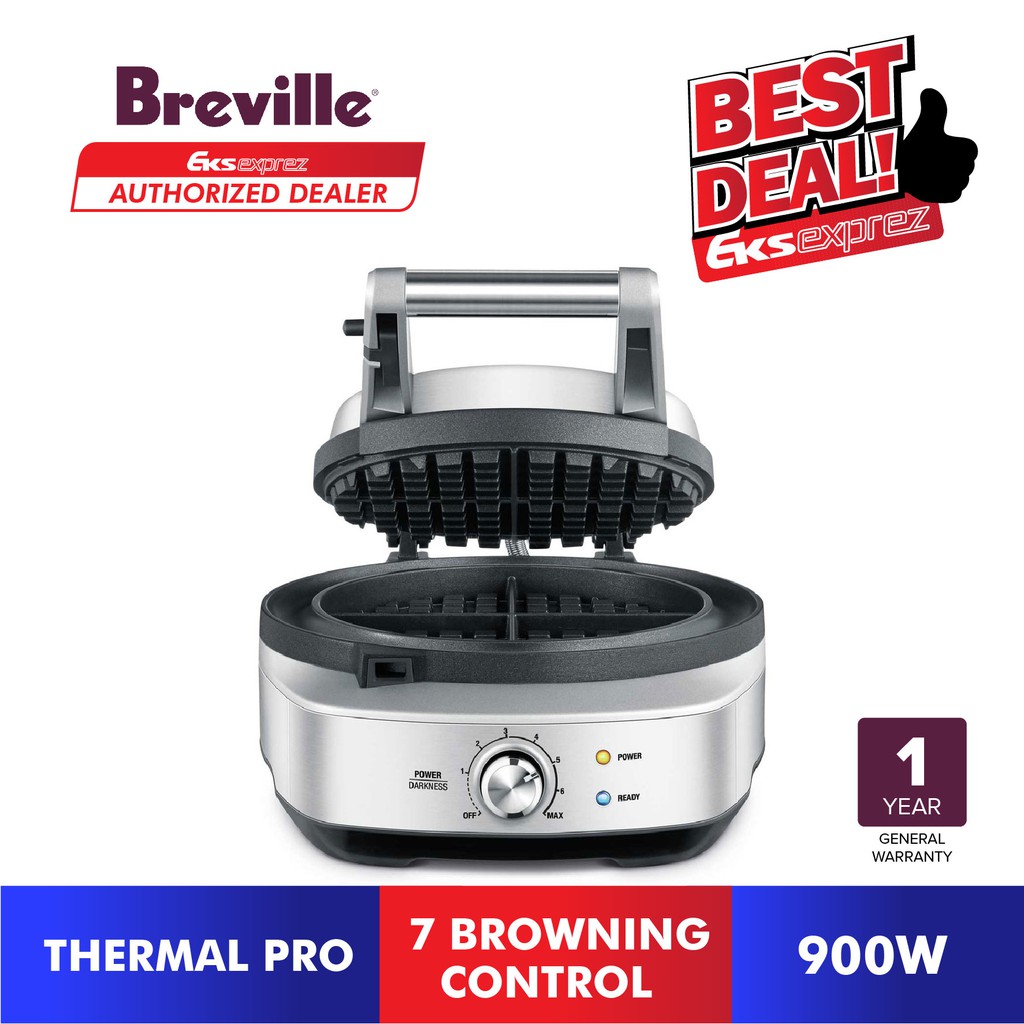 Breville The NoMess Circular Waffle Maker BWM520 Shopee Malaysia