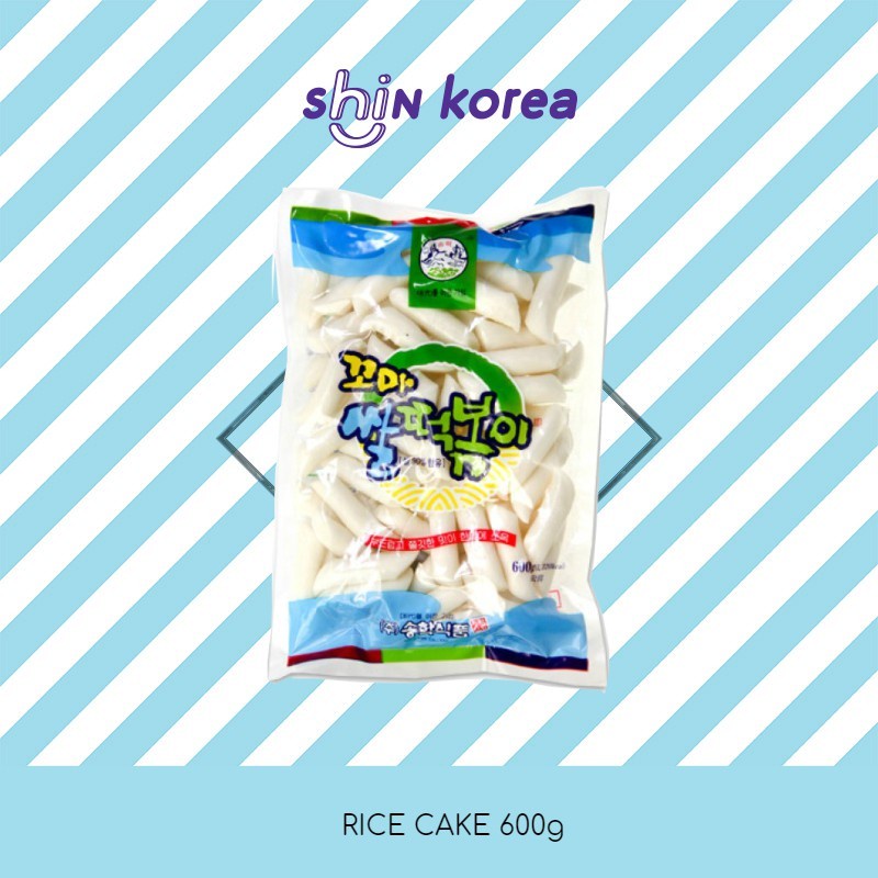 SHIN·KOREA Songhak Ggoma Rice Cake 600g (Tteokbokki) | 松鹤牌年糕 - 炒年糕用 ...