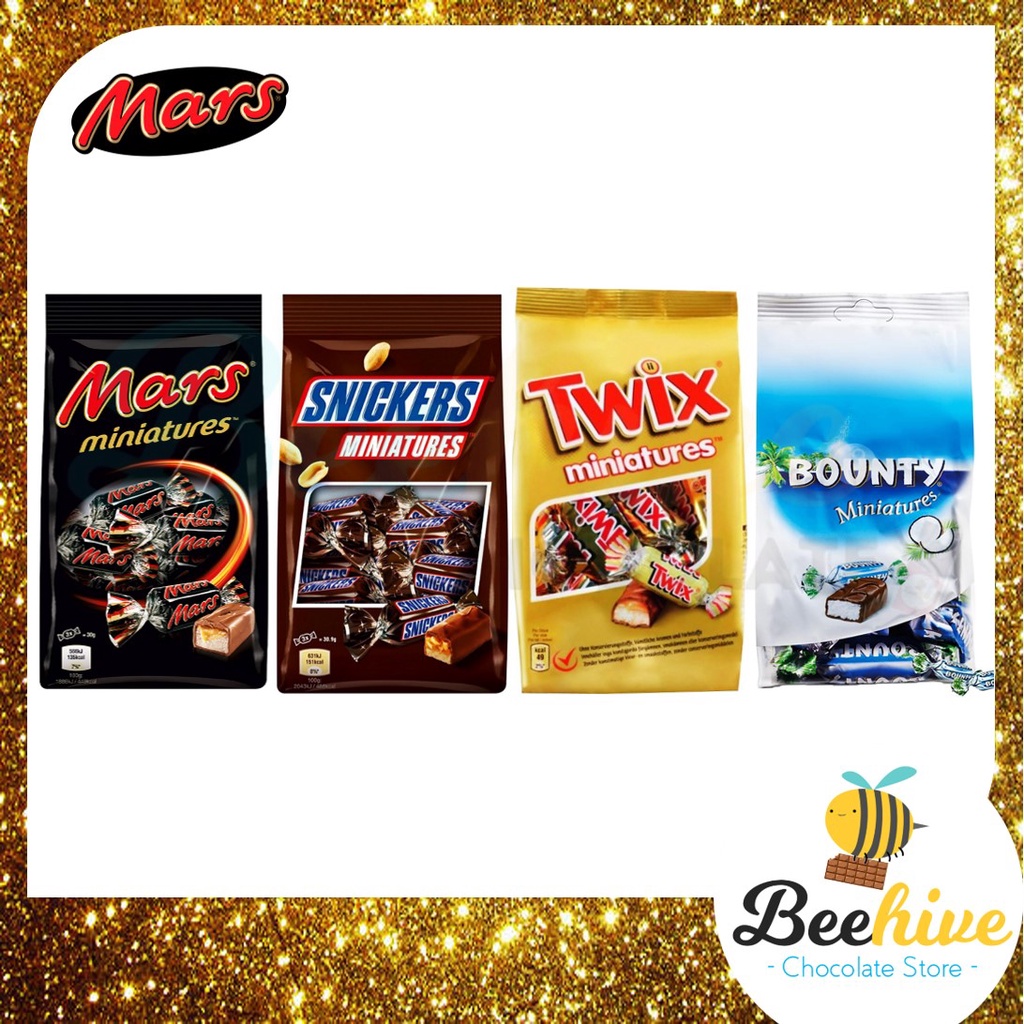 Snickers / Mars / Twix / Bounty Chocolate Miniatures 220g | Shopee Malaysia