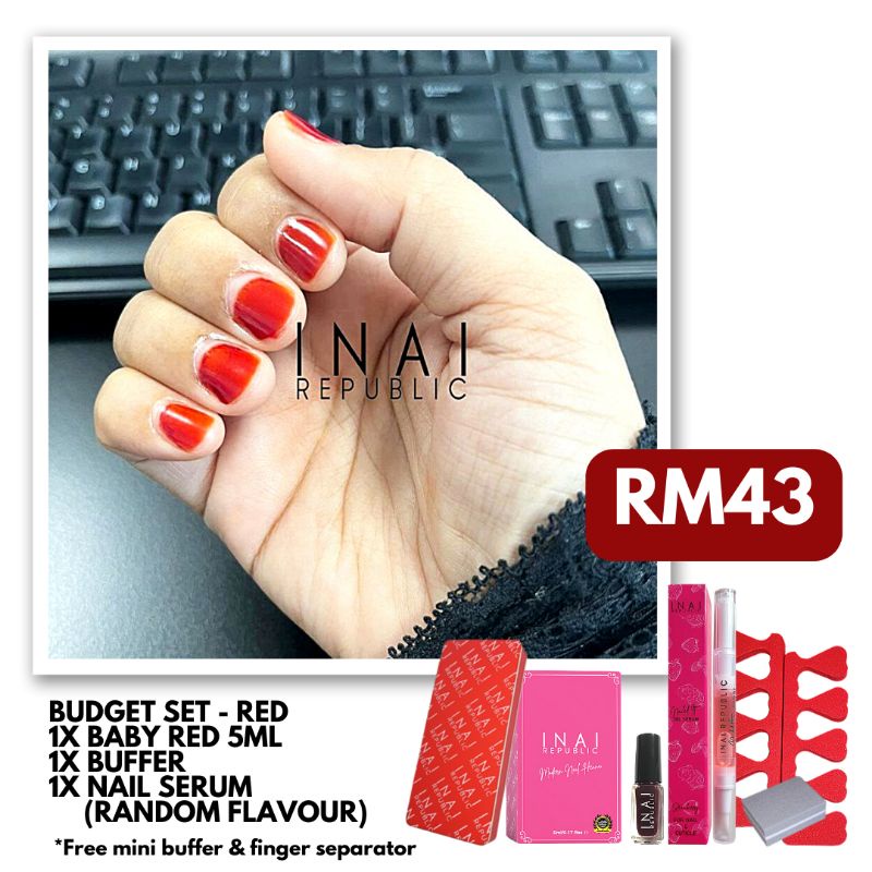 INAI REPUBLIC HQ Original Combo Set Inai Kuku Mesra Wuduk Sah Solat
