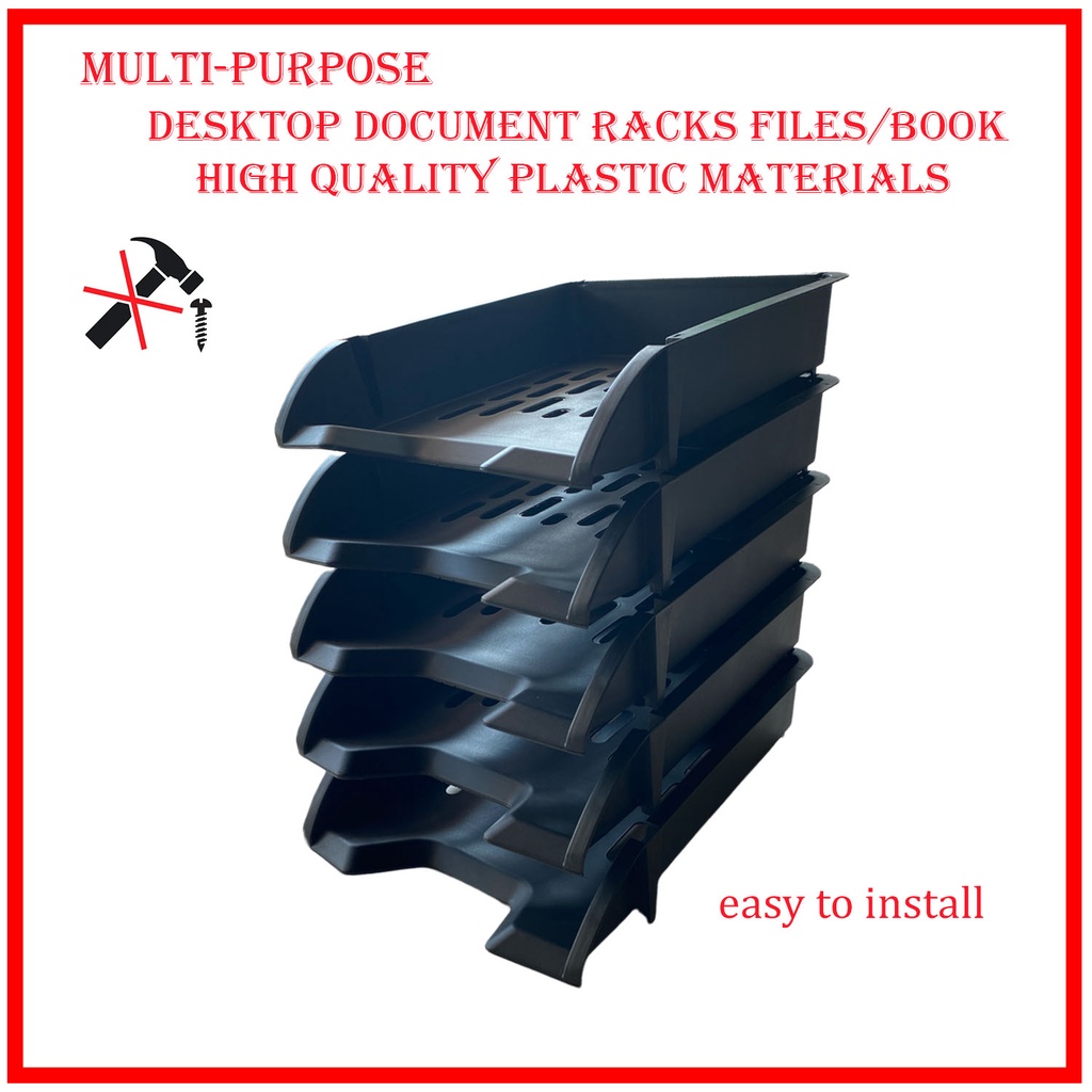 Multi-Purpose Desktop Document Racks, Files, Books-High-Quality Plastic ...