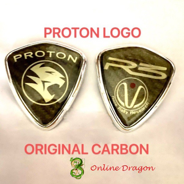 ORIGINAL CARBON BLACK PROTON WIRA SE ARENA JUARA LOGO EMBLEM BADGE ...