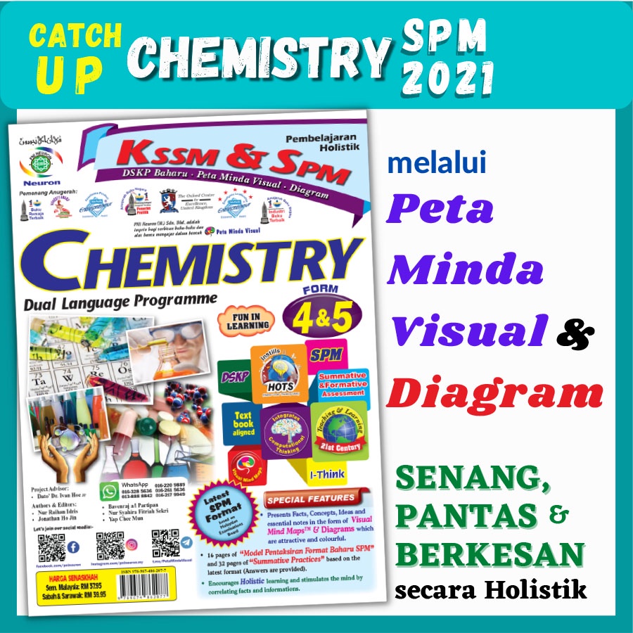 (KSSM & SPM) Pembelajaran Holistik Chemistry Form 4 & 5 (DLP) | Shopee ...