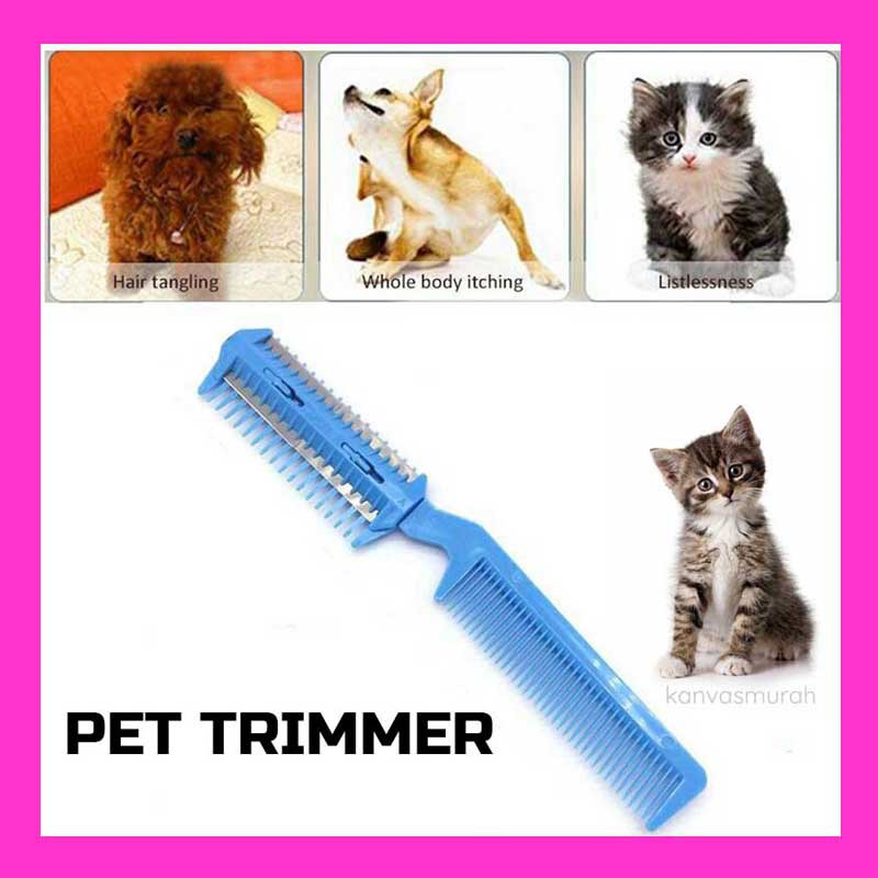 Shaver Hair Trimmer Sikat Pencukur Pet Trimmer Razor Pet Cat Dog Cat Comb Grooming Tool Shaver Comb Shopee Malaysia