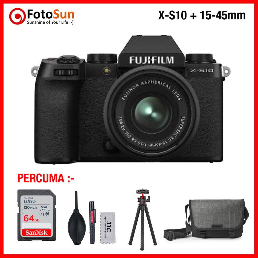Fujifilm X-S10 / XS10 body / 15-45 / 18-55 / 16-80 / 23mm f2 mirrorless ...