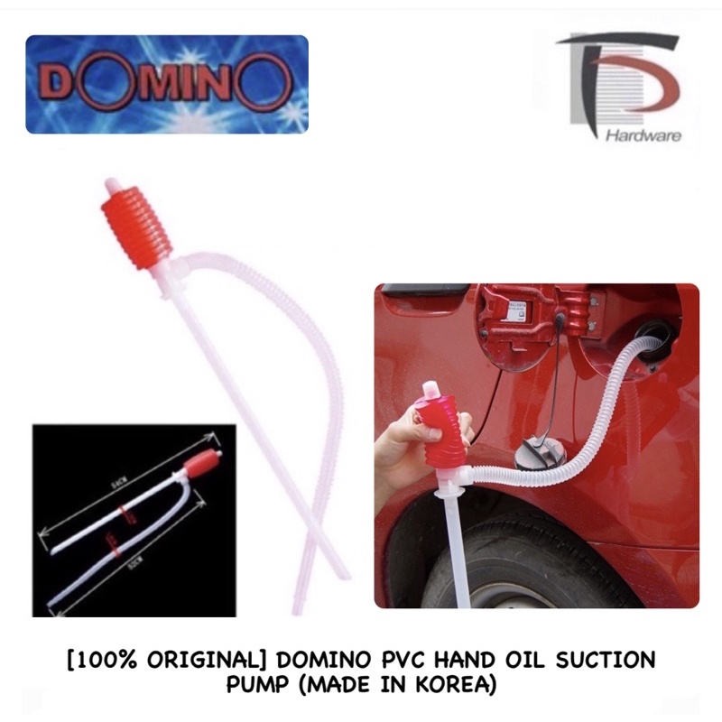 [100% ORIGINAL] DOMINO PVC HAND OIL SUCTION PUMP / AQUARIUMFISH TANK ...