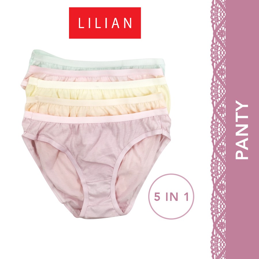 Lilian Low Waist Mini Panties 5 in 1 Free Size Women Underwear 333