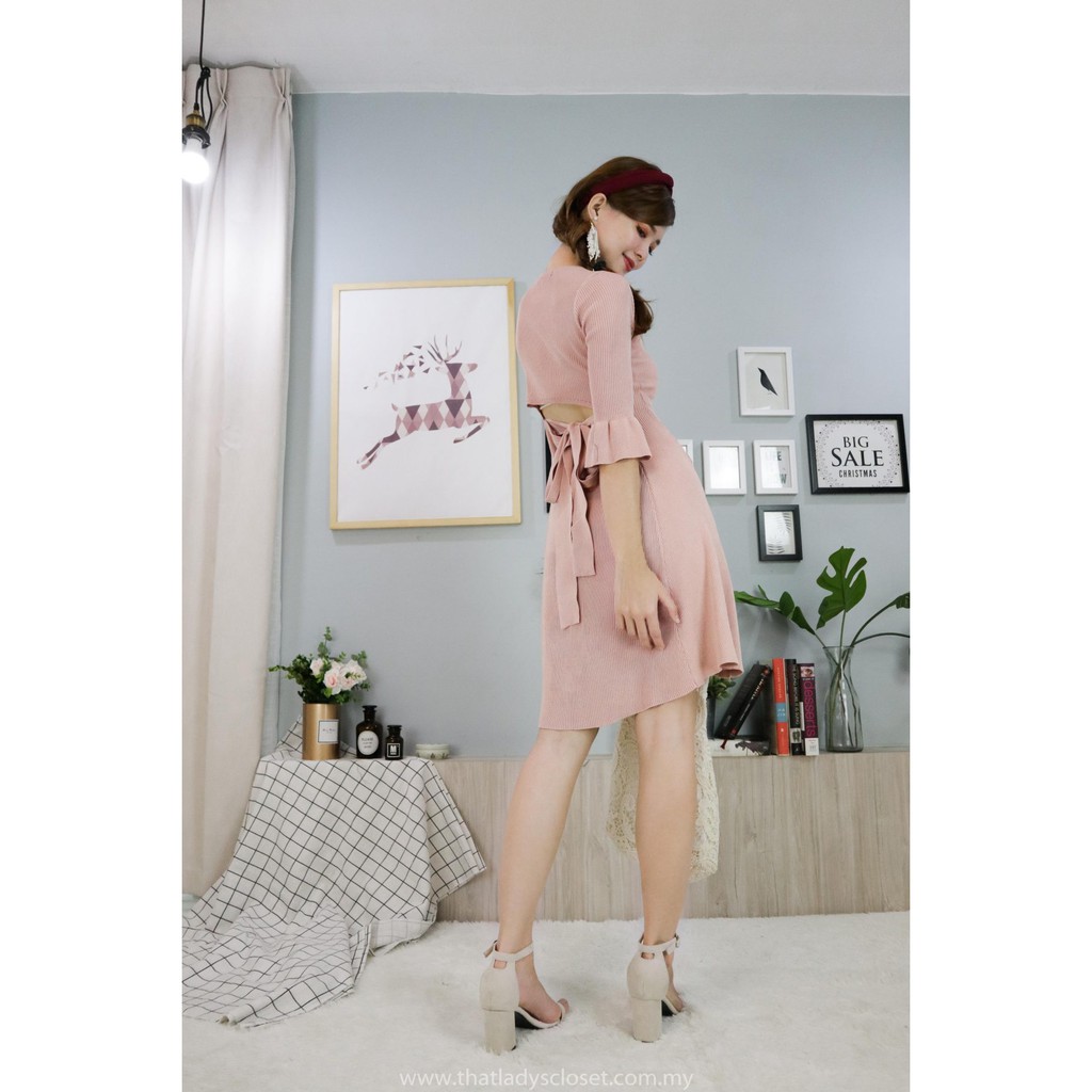 Knitted dress outlet shopee