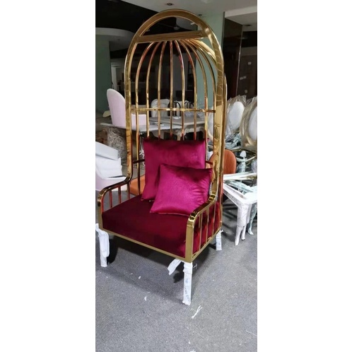 Steel discount cage chair