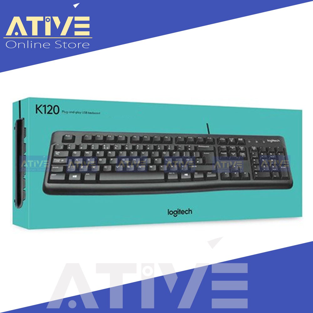 Logitech K120 USB Keyboard (BLACK)