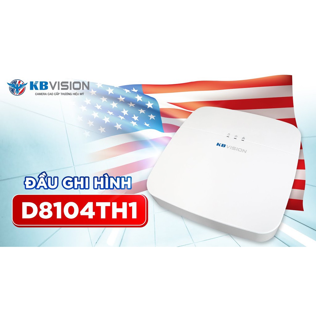 Kbvision KX-D8104TH1 4-channel 5 in 1 video recorder - Genuine product ...