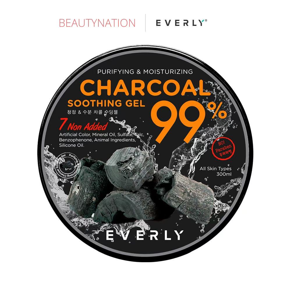 EVERLY Purify & Moisture Charcoal Soothing Gel 99 300ml Shopee Malaysia