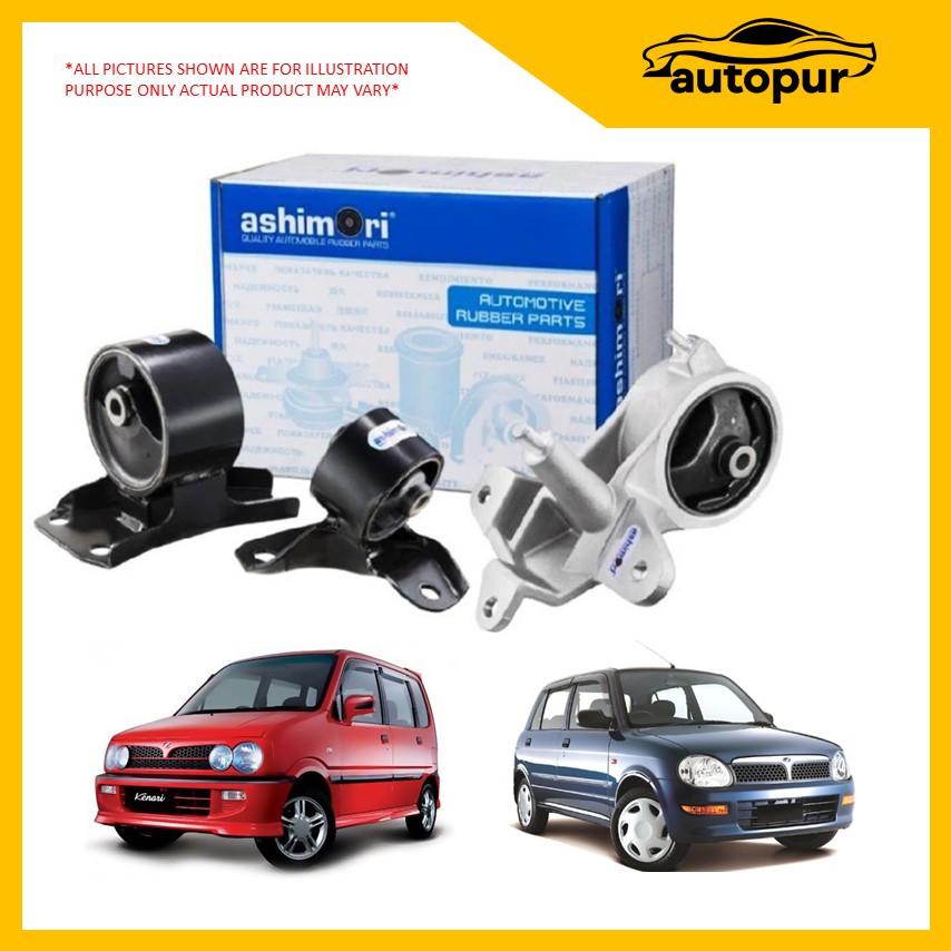 ASHIMORI Engine Mounting Set for Perodua Kelisa / Kenari (AT / MT ...