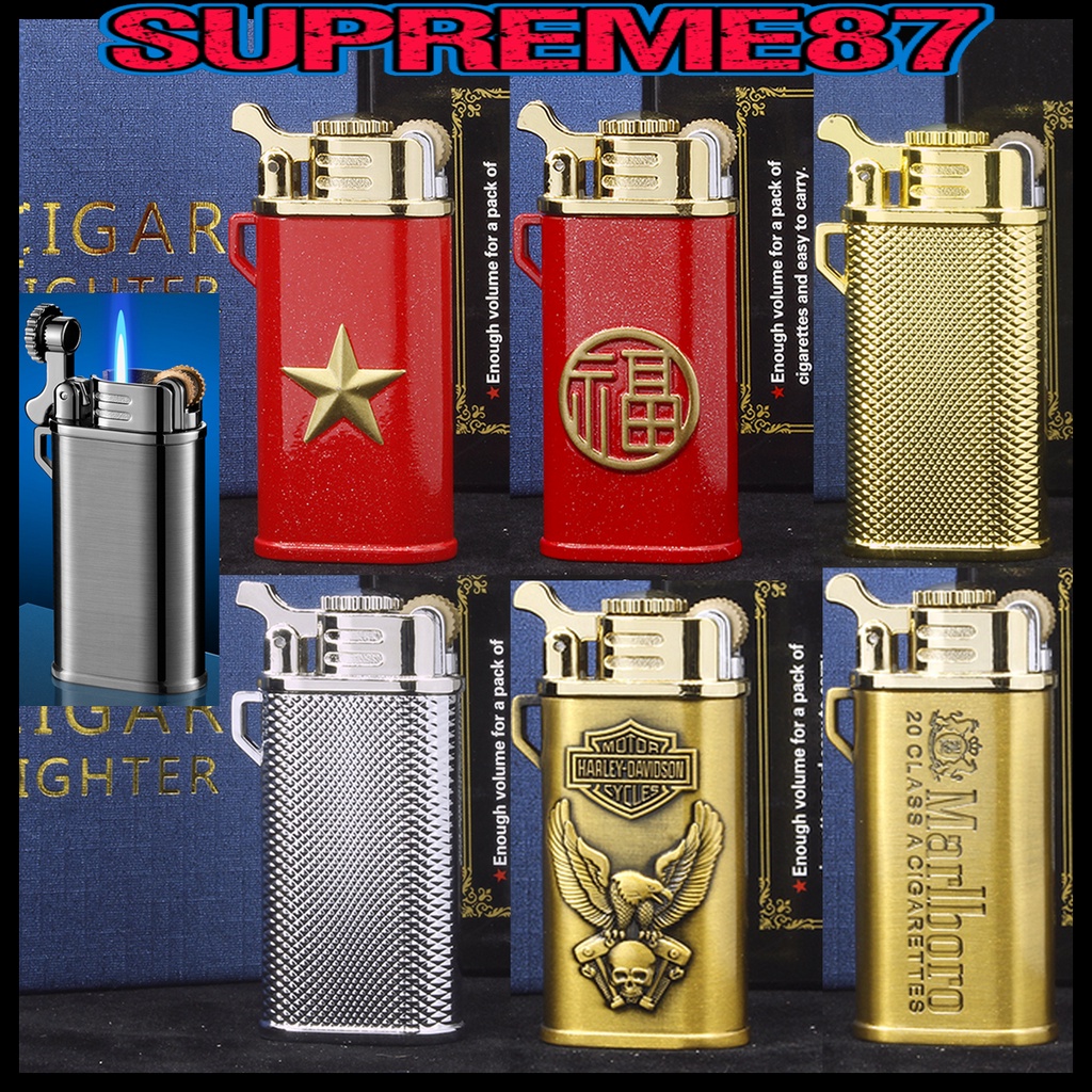 Jet Flame Lighter Jet Flint Turbo Lighter Refillable Metal Set Lighter