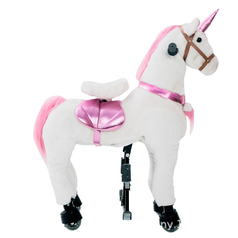 Kids Walking Horse Pony Cycle Mechanical Cycle Walking Action Plush Animal Riding Horse Small SIze Shopee Malaysia
