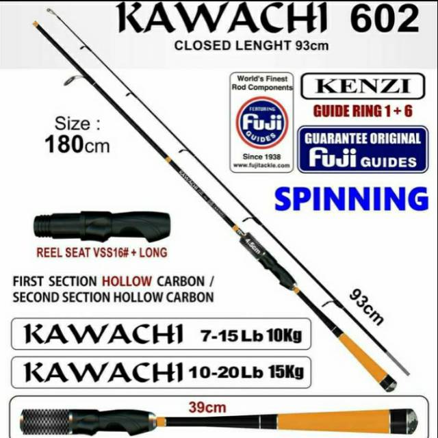 Rod KENZI KAWACHI 180cm (Line Test 10-20lbs) | Shopee Malaysia