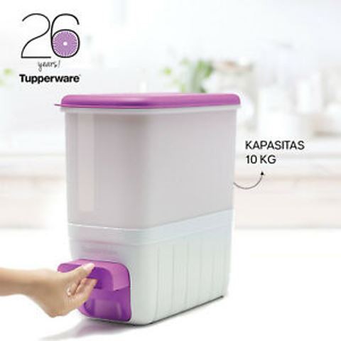 Tupperware RiceSmart / Rice Dispenser / Tempat Simpan Beras 10Kg ...