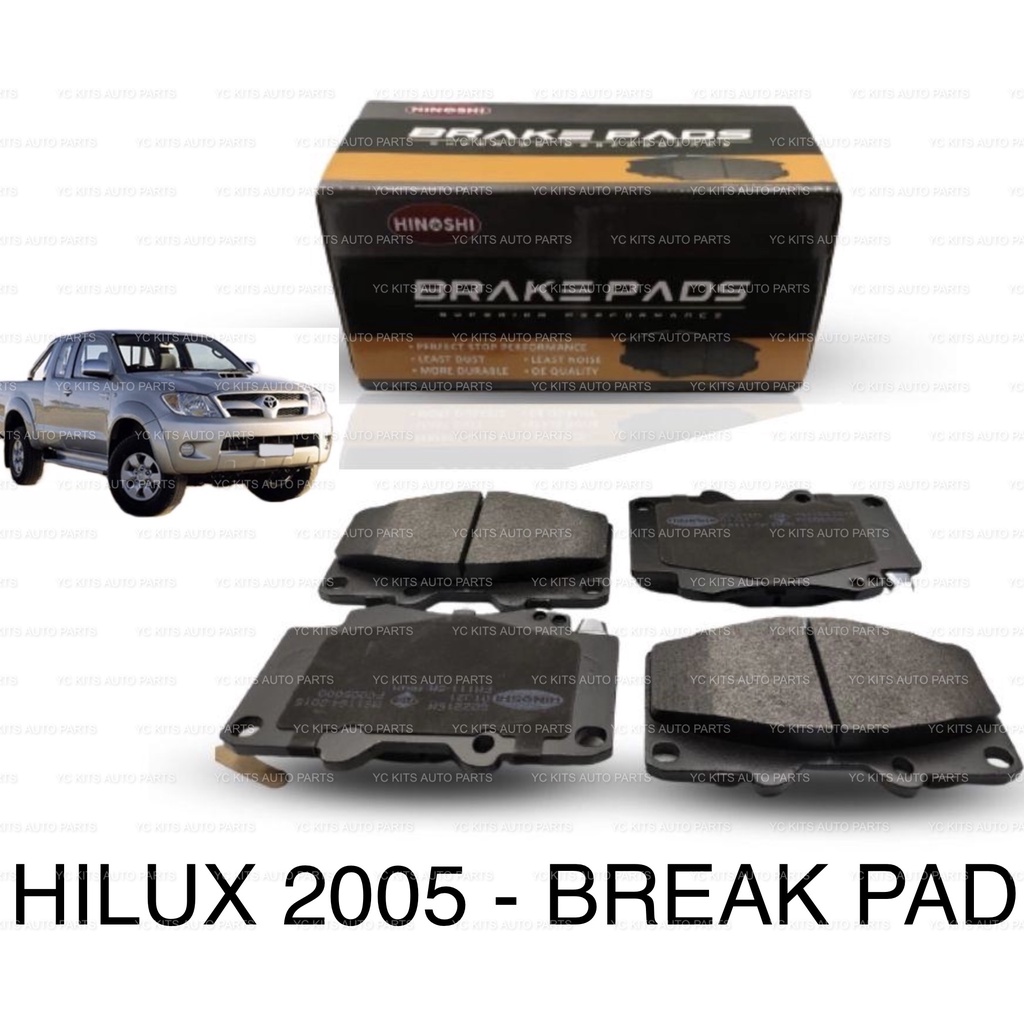 Brake Pad Toyota Hilux 05 16 ( Front ) (SET LH & RH Wheel)