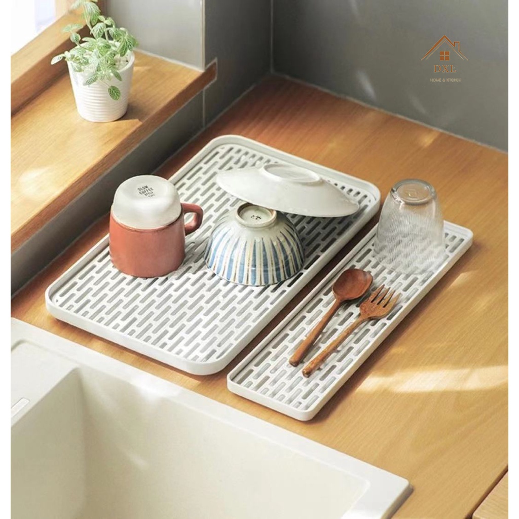 DXL Drain Tray Double Tray Rectangular Tea/Fruit Tray Creative Drain ...