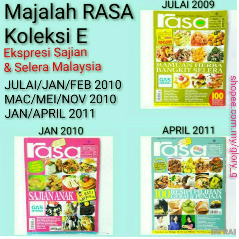 Majalah RASA Koleksi E-preloved | Shopee Malaysia