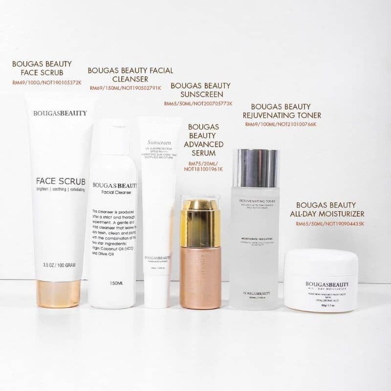 [100 Original] FULLSET Bougas Serum / Face Scrub / Facial Cleanser