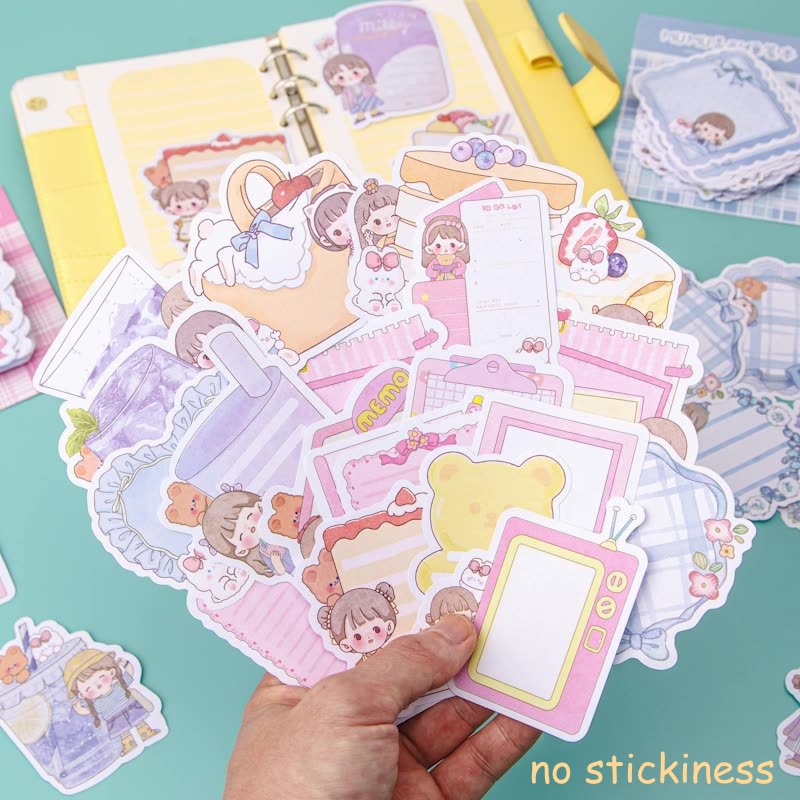irregular shape note paper 100 cute cartoon note fruit cake color ...