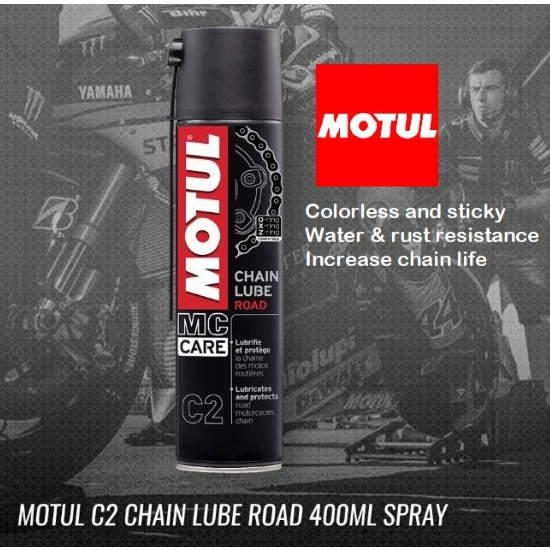 Motul C2 Motorcycle Chain Lube 400mL / C1 Chain clean 150mL Shopee