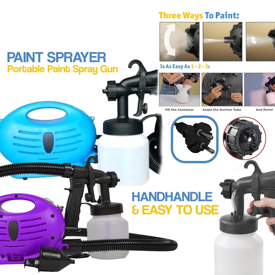PAINT SPRAYER DIY Electric Portable Paint Spray Gun Shopee Malaysia