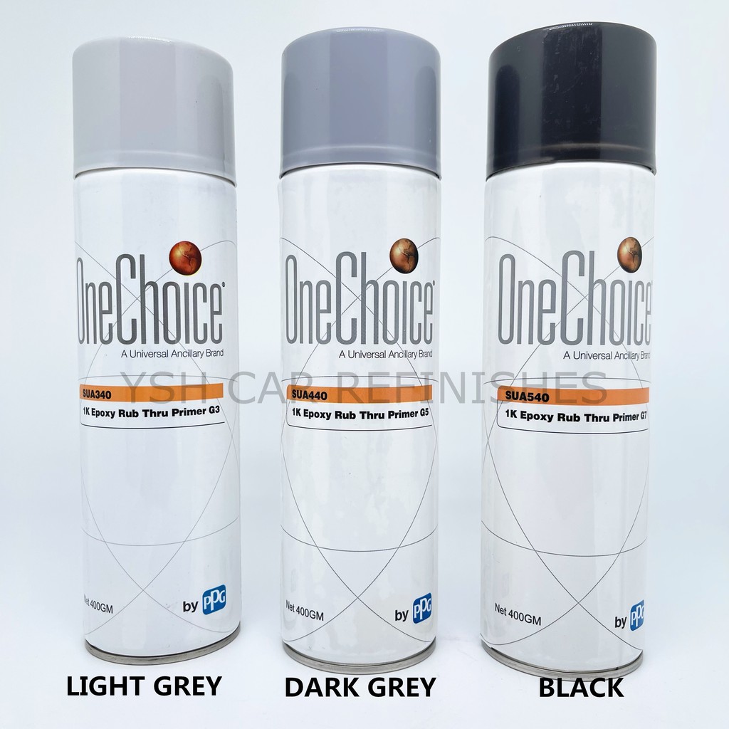 PPG 1K Epoxy Rub Thru Primers (3 COLOR LIGHT GREY/GREY/BLACK) Shopee