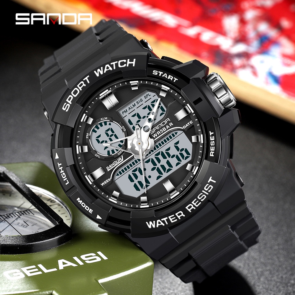 Unisex fashion personality shop led electronic sport watches