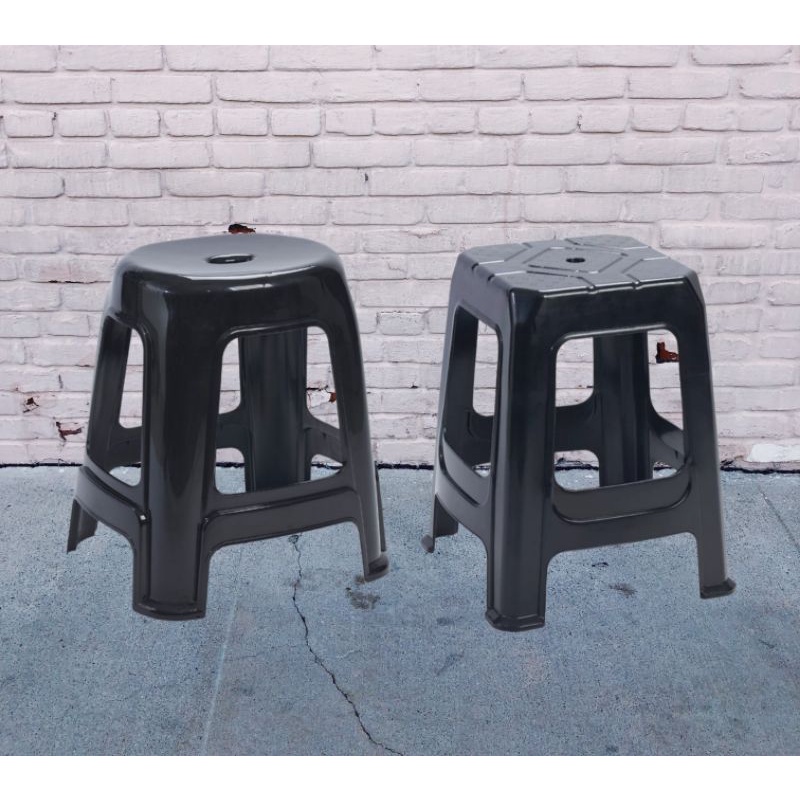 Stackable plastic stool chair / kerusi plastik / bangku plastik heavy