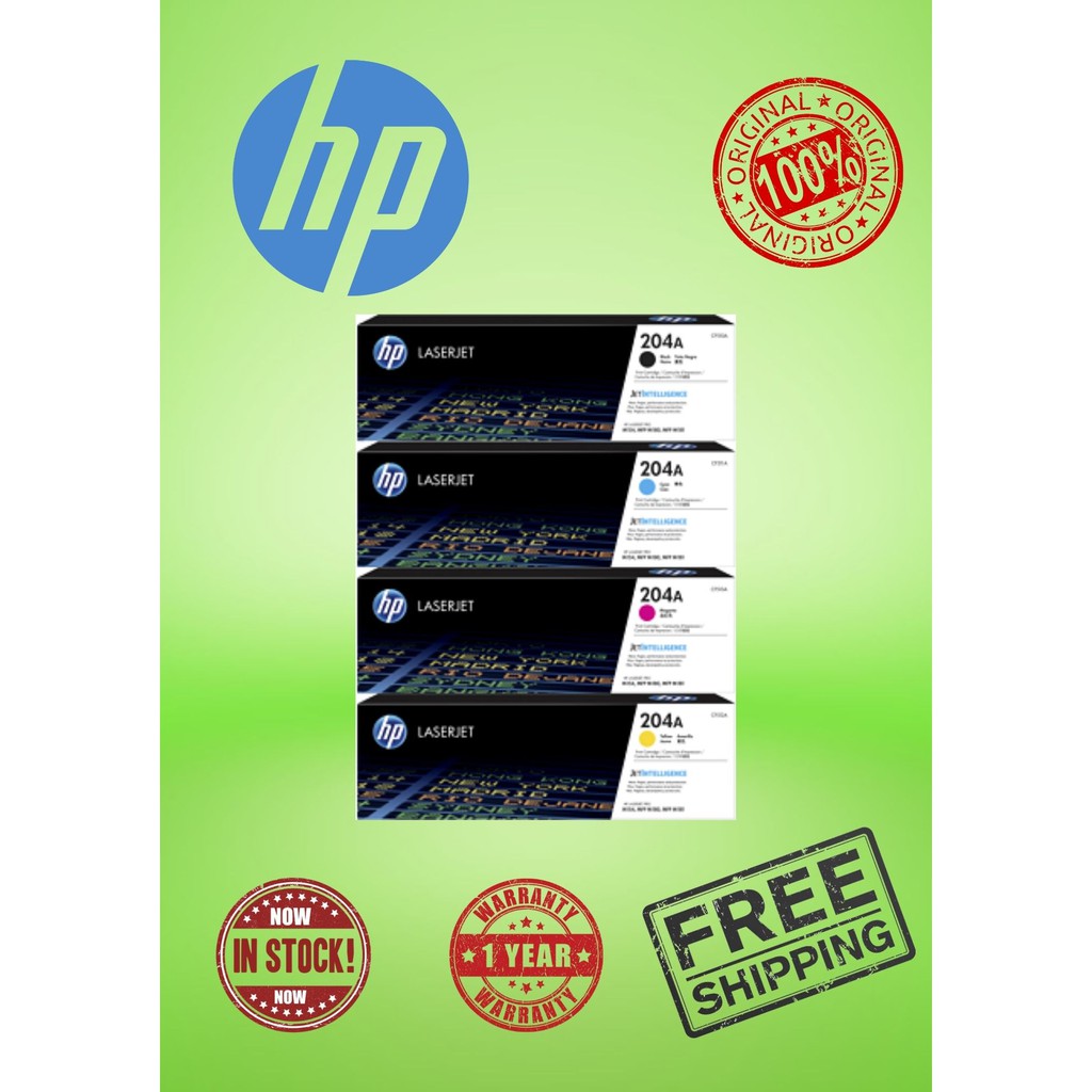 GENUINE HP 204A - CF510A / 511A / 512A / 513A (C/M/Y/K) - TONER For HP ...