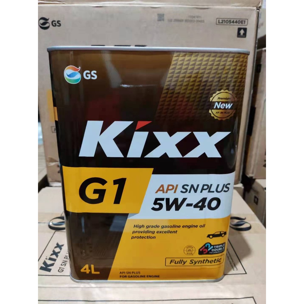 Kixx G1 5W40 API SN PLUS FULLY SYNTHETIC 4L MADE IN KOREA | Shopee Malaysia