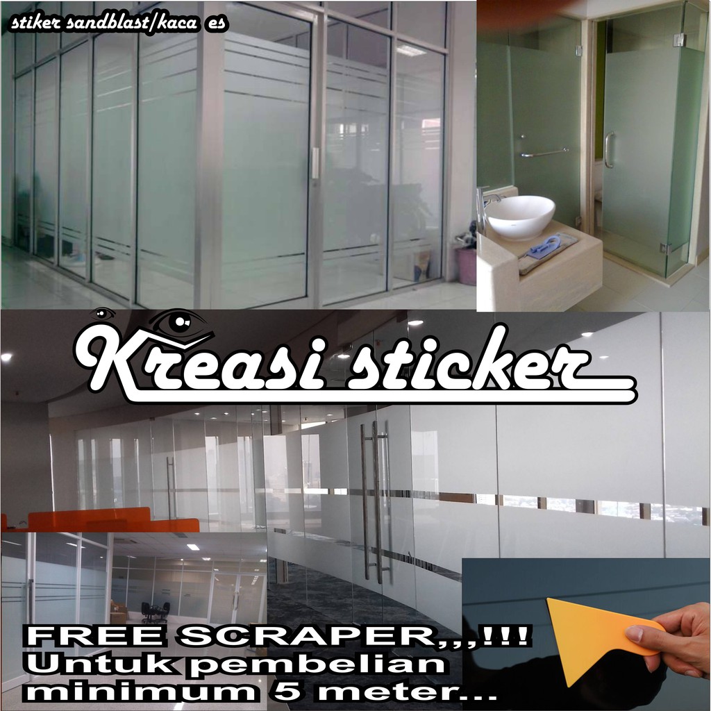Ice glass stickers sandblast stickers 120 and 90cm widePOLOS. | Shopee ...