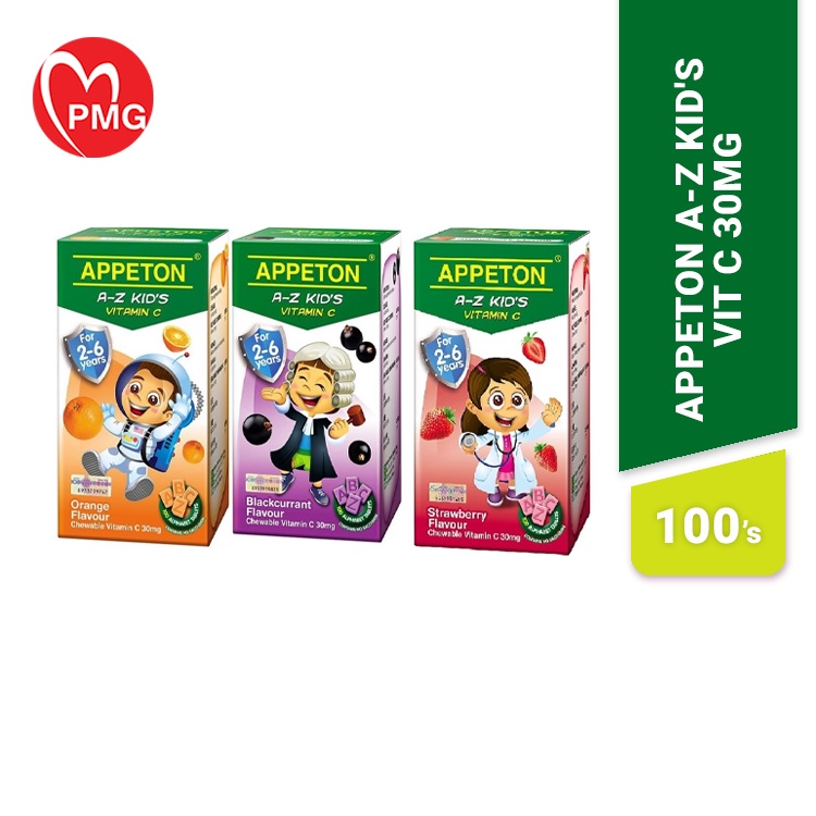 [PMG PHARMACY] Appeton A-Z Kid's Vit C 30mg 100's - immune booster ...