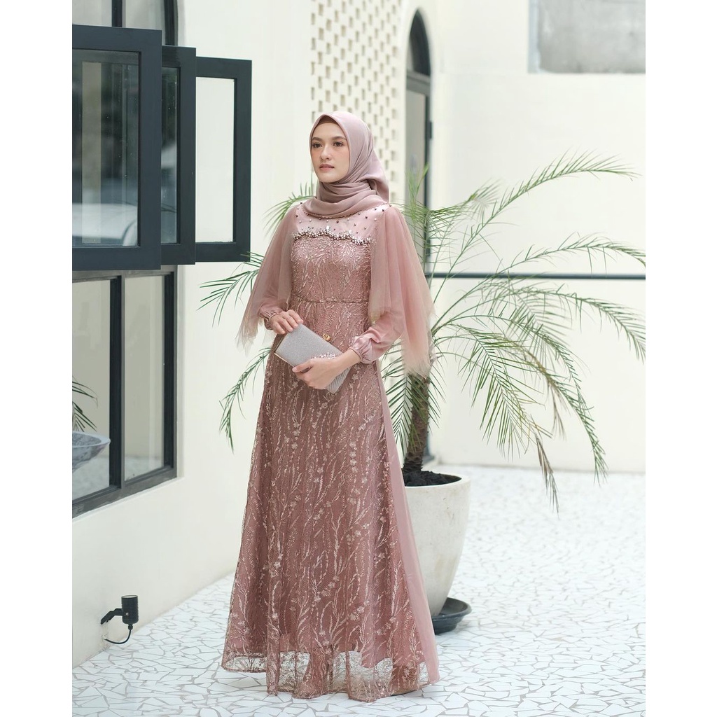 Bridesmaid hot sale hijab dress