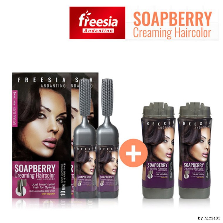 Freesia soap berry bubble hair color 4 sets / foam hair dye Made in KOREA Shopee Malaysia
