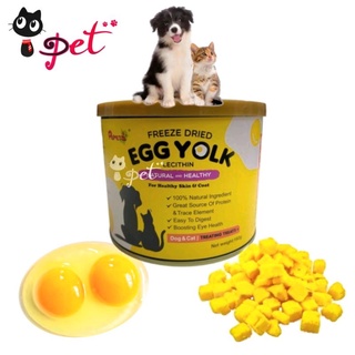 Pepets Freeze Dried Egg Yolk Cat Dog For Healthy Skin Coat