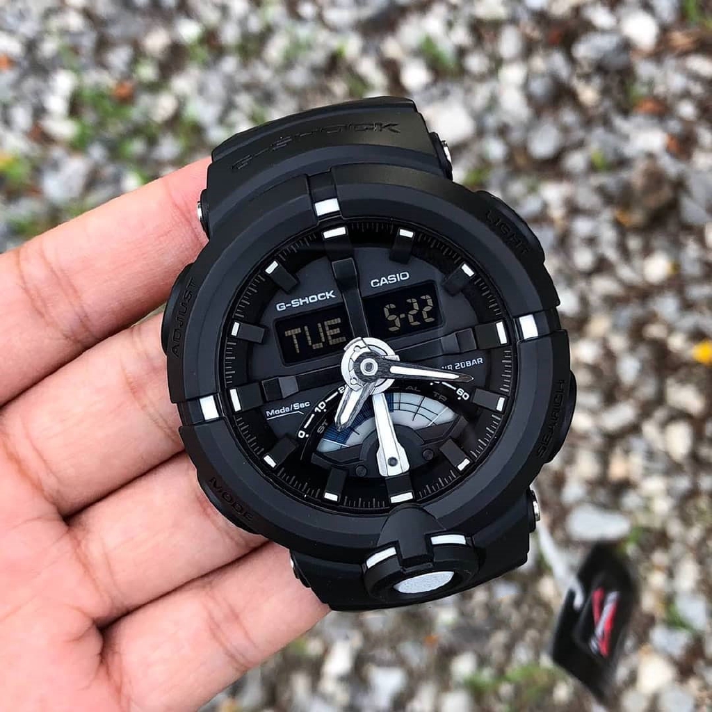 OFFICIAL WARRANTY Casio G Shock GA 500 1A Urban Sports Analog Digital Black Dial Black Resin Watch GA500 GA 500 GA500 Shopee Malaysia