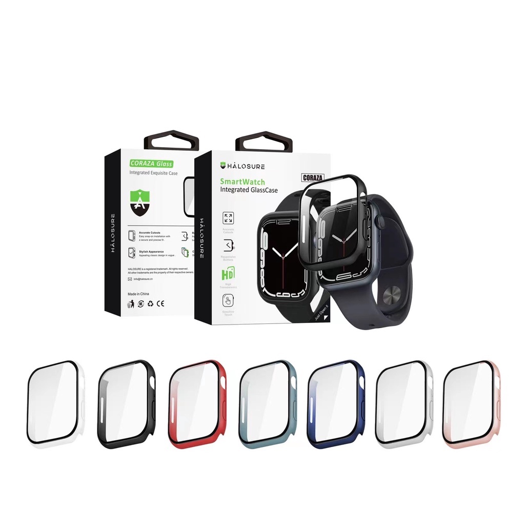 HALOSURE Smart Watch Glass Protective Case Series Glasscase (38mm/40mm