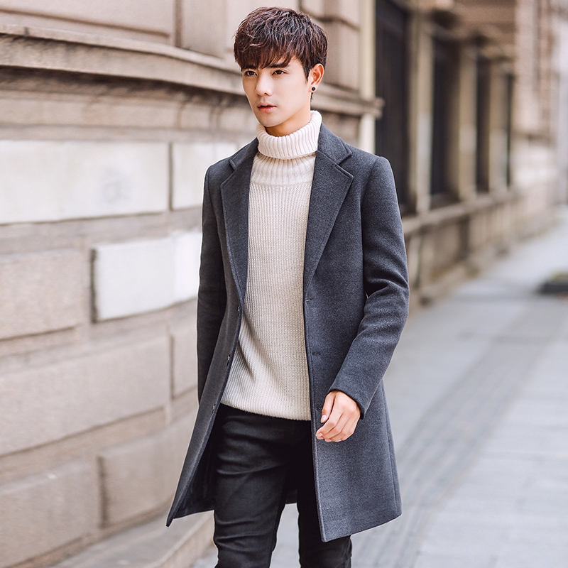 Korean wool coat best sale