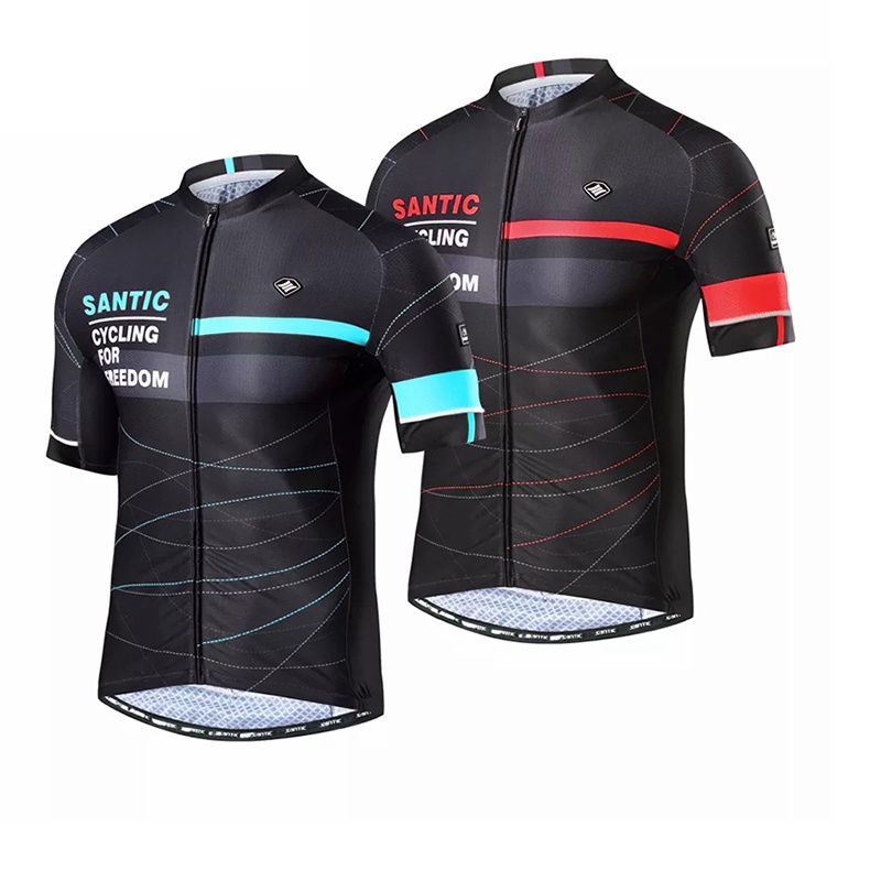 Santic Breathable Short Sleeve Cycling Jersey For Men K7M2026